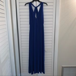 Royal Blue Halter Maxi Dress
